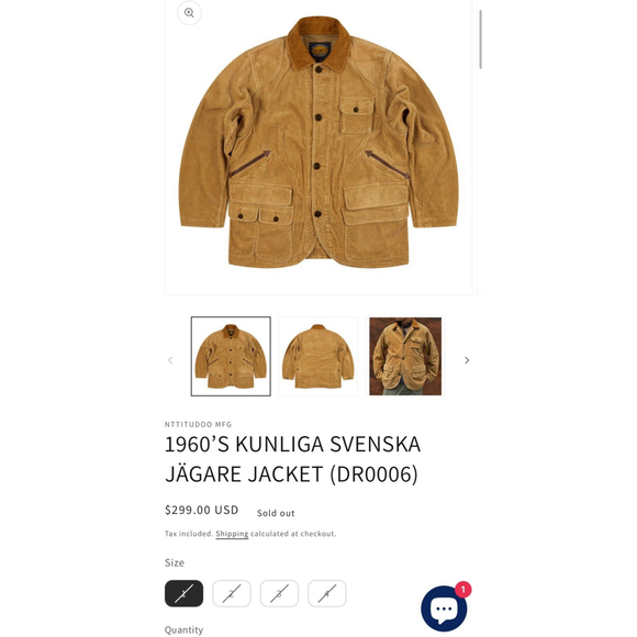 1960’S KUNLIGA SVENSKA JÄGARE JACKET (DR0006) Size 3 - Picture 5 of 10